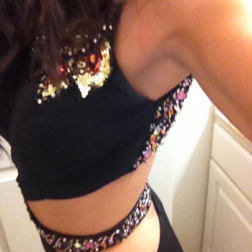 Tony Bowls One Shoulder Formal Gown Prom Dress - Picture 5 of 6
